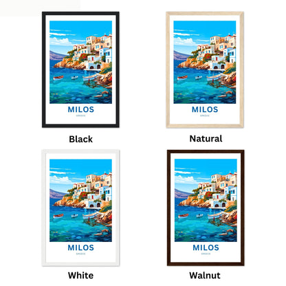 Milos Travel Poster