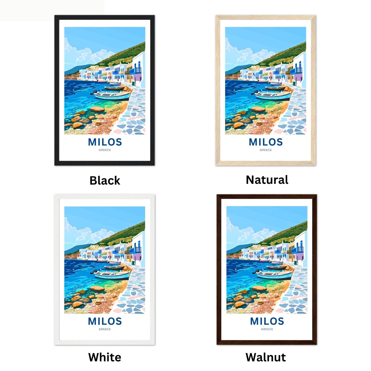 Milos Travel Poster
