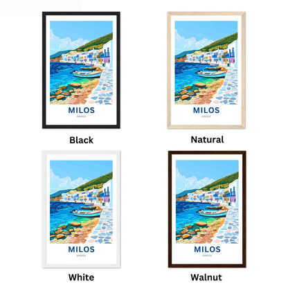Milos Travel Poster
