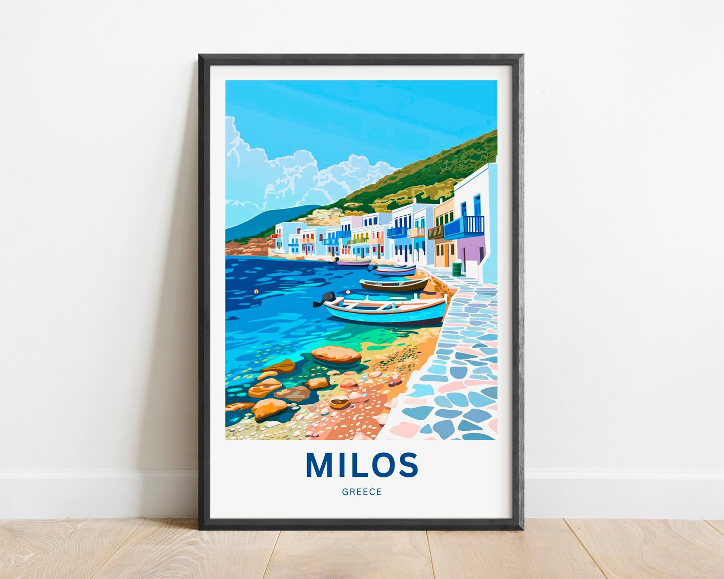 Milos Travel Poster