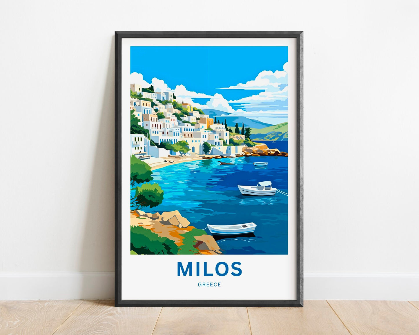 Milos Travel Poster