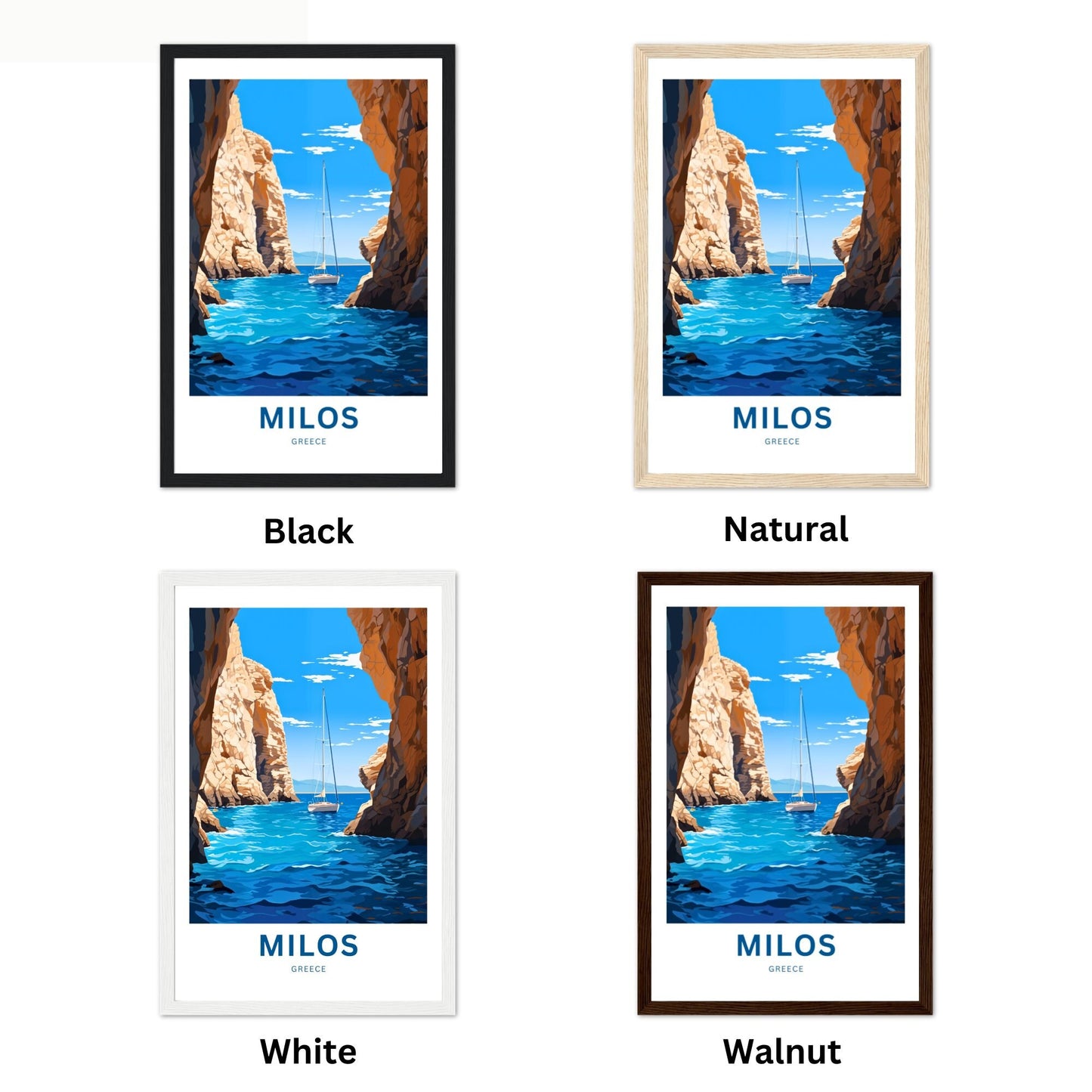 Milos Travel Poster