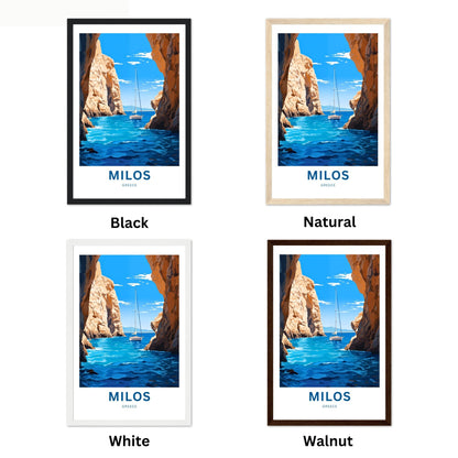 Milos Travel Poster