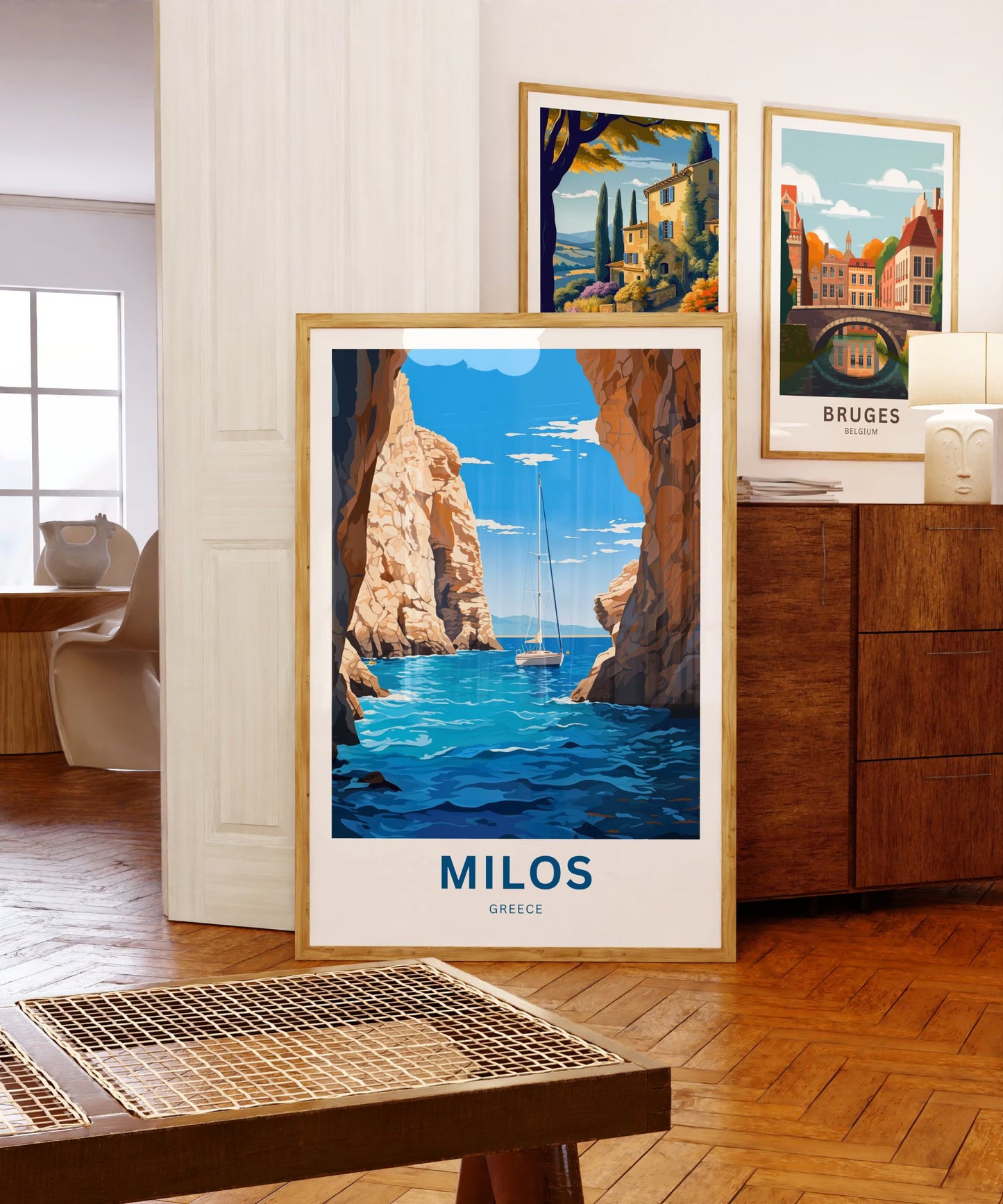 Milos Travel Poster