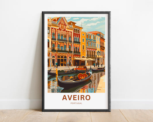 Aveiro Travel Poster