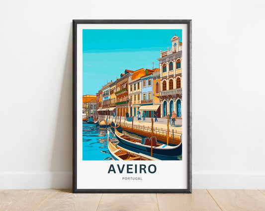 Aveiro Travel Poster