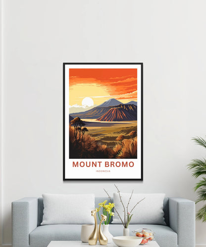 Mount Bromo Travel Poster