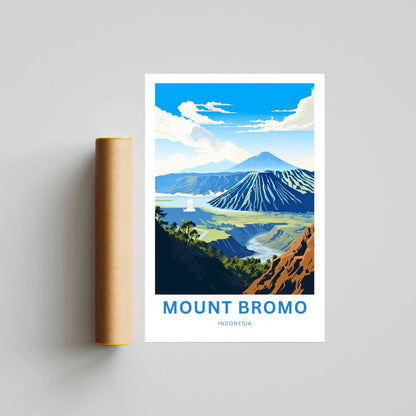 Mount Bromo Travel Poster