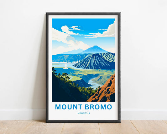 Mount Bromo Travel Poster