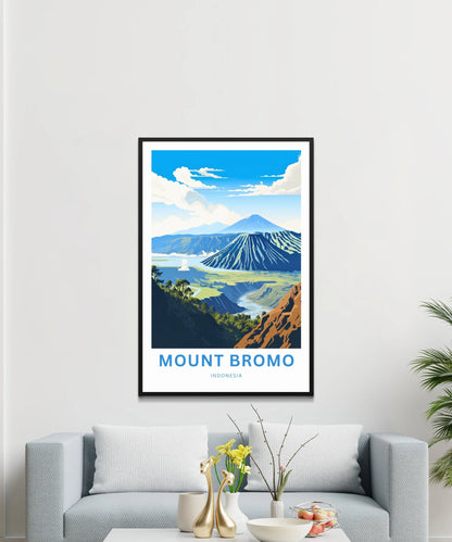 Mount Bromo Travel Poster