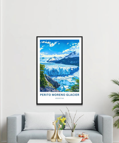 Perito Moreno Travel Poster