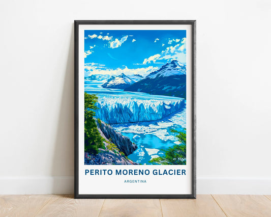 Perito Moreno Travel Poster