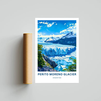 Perito Moreno Travel Poster