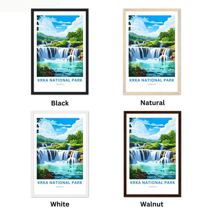 Krka National Park Travel Poster