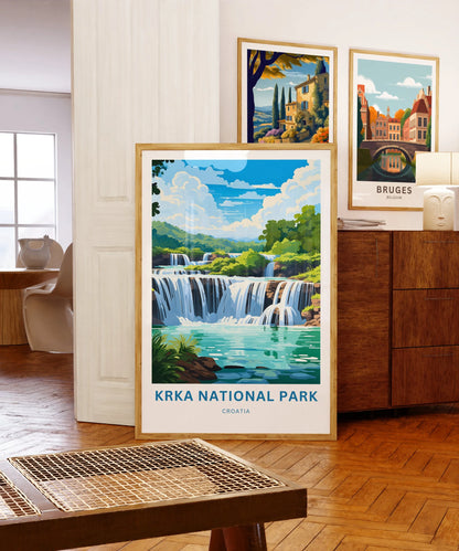 Krka National Park Travel Poster