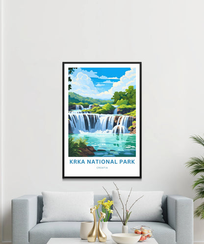 Krka National Park Travel Poster