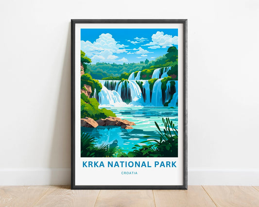Krka National Park Travel Poster
