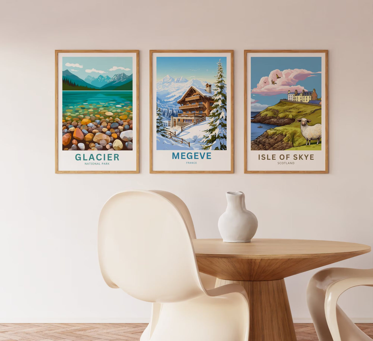 Megève Travel Poster