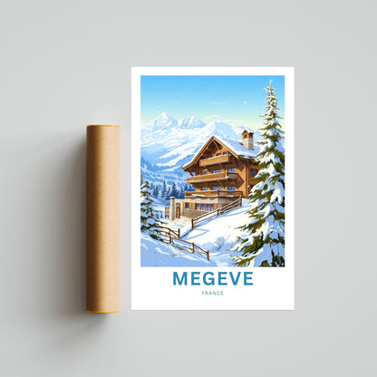 Megève Travel Poster