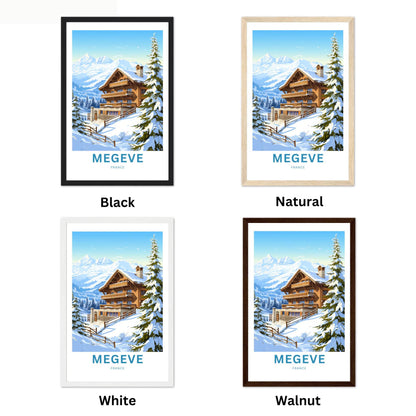 Megève Travel Poster