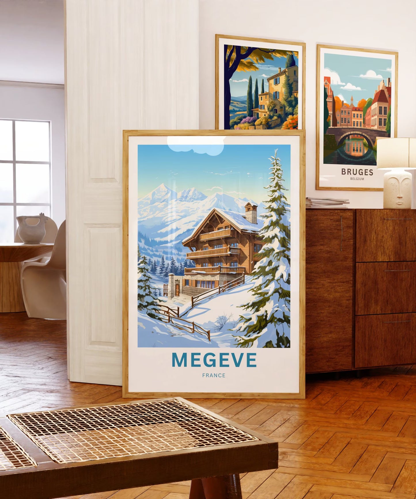 Megève Travel Poster