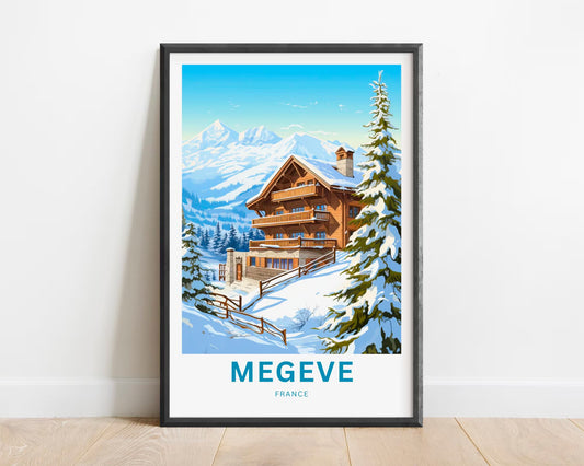 Megève Travel Poster