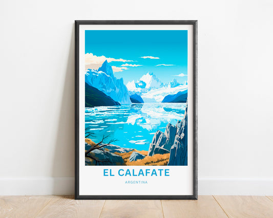 El Calafate Travel Poster
