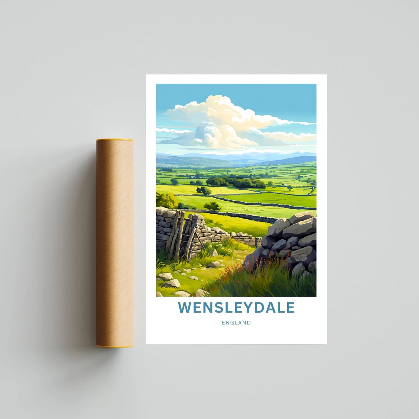 Wensleydale Travel Poster