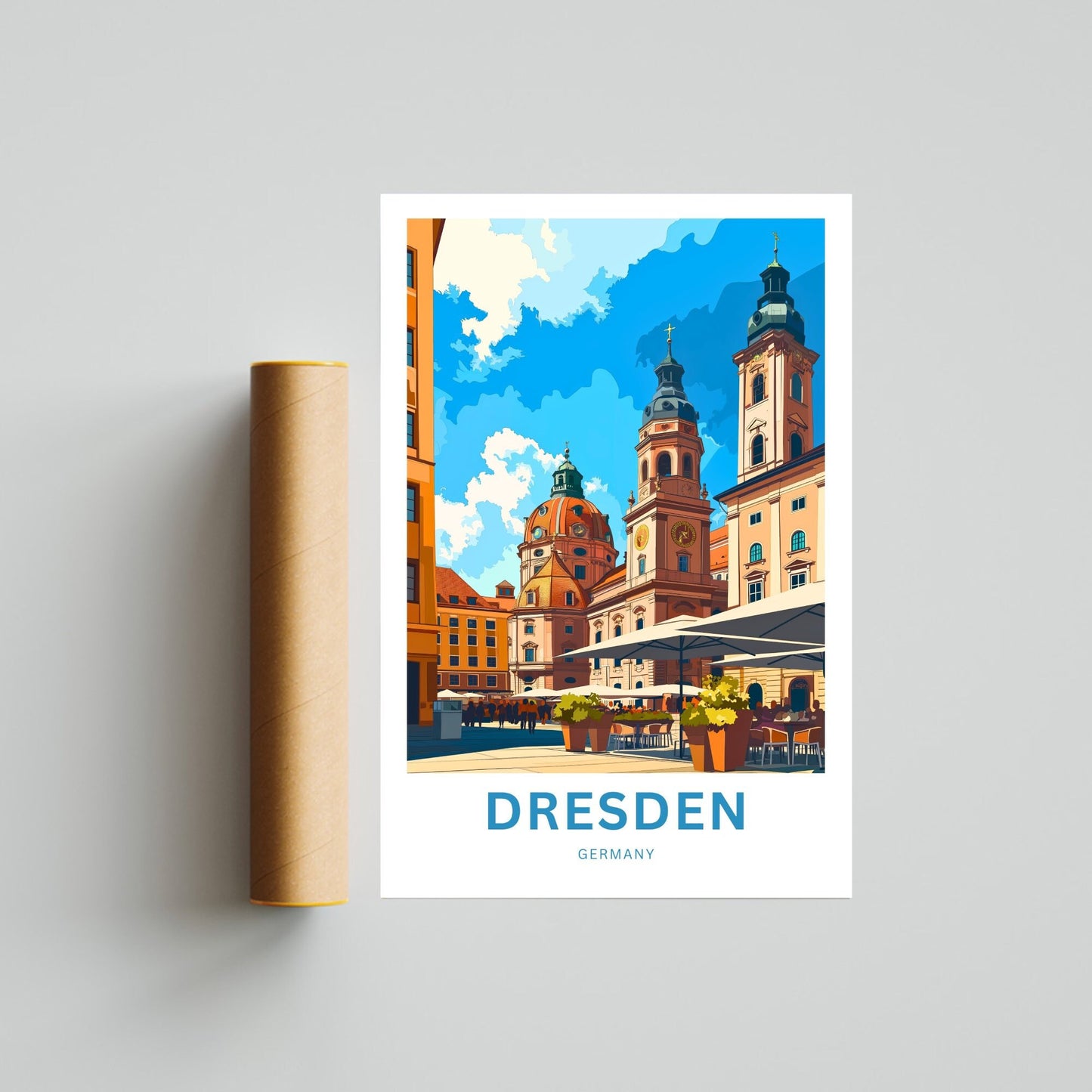 Dresden Travel Poster