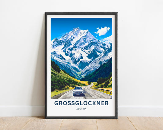 Grossglockner Travel Poster