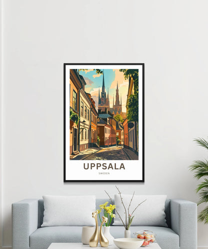 Uppsala Travel Poster