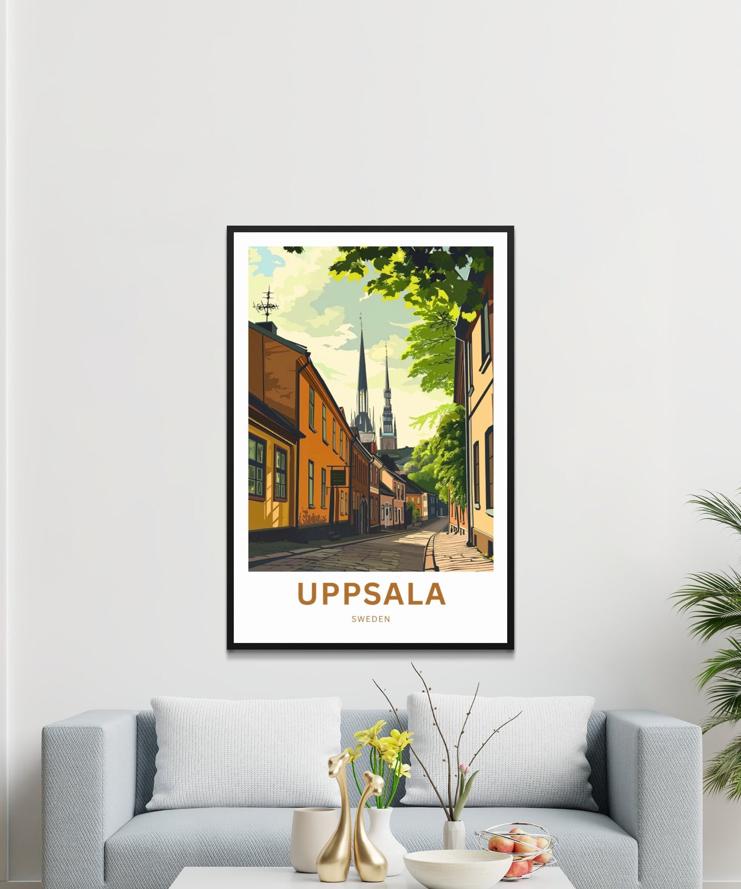 Uppsala Travel Poster