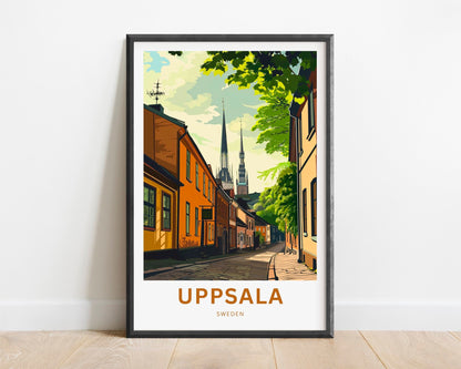 Uppsala Travel Poster