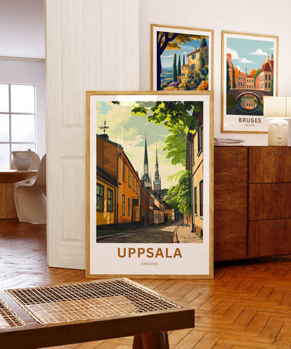 Uppsala Travel Poster