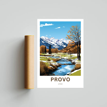 Provo Travel Poster