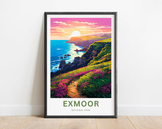 Exmoor Travel Poster