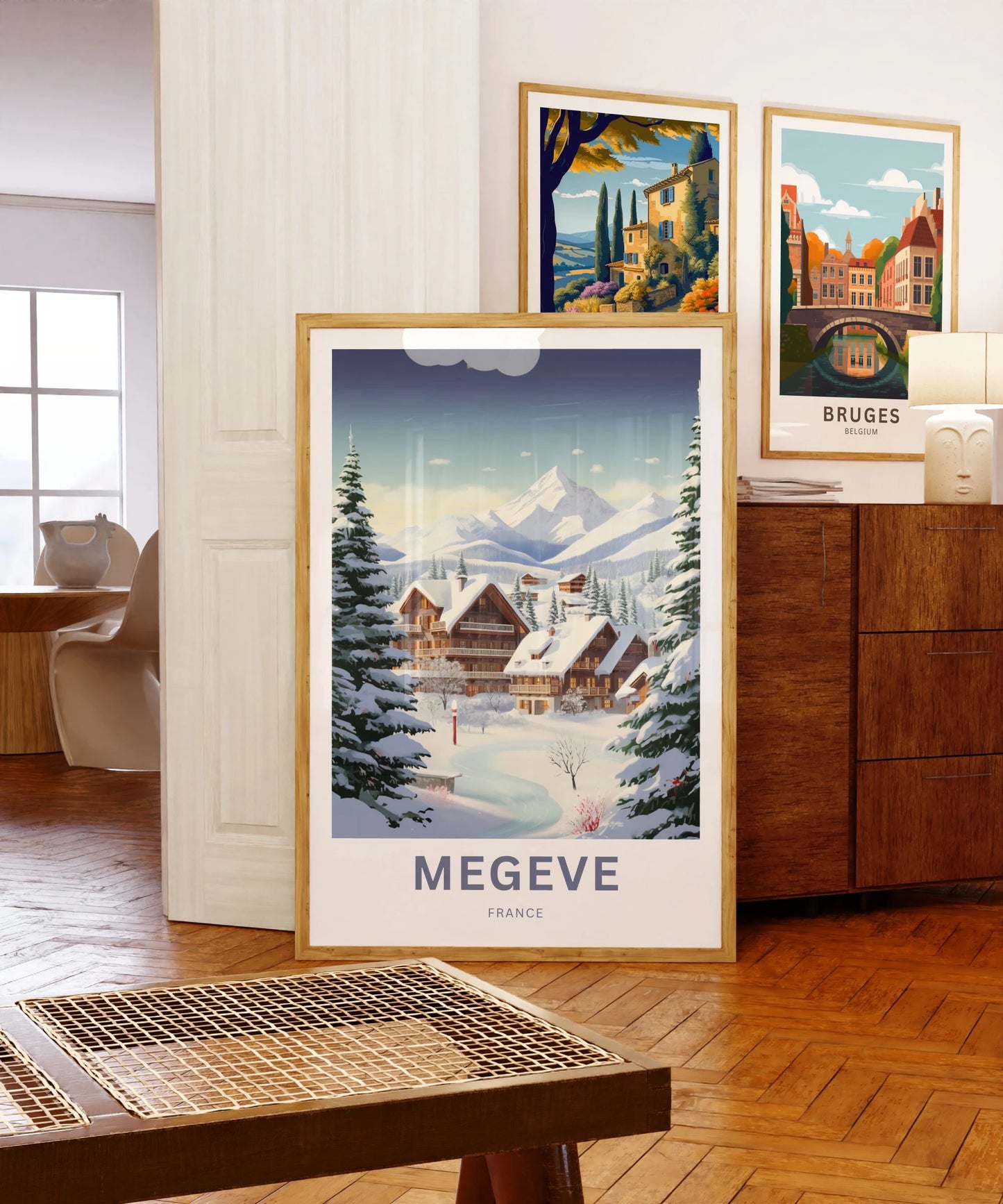 Megève Travel Poster