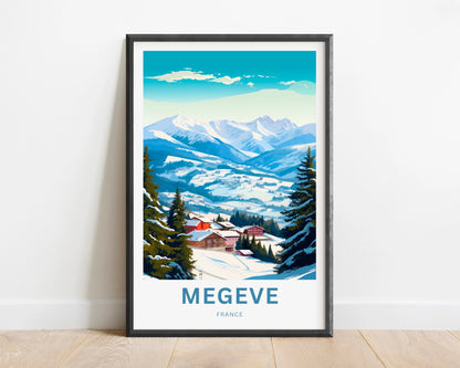 Megève Travel Poster