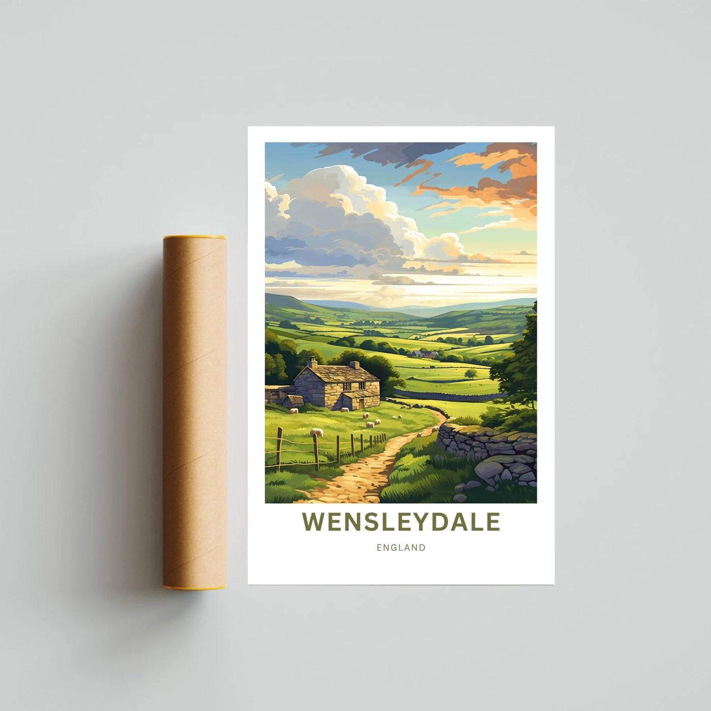 Wensleydale Travel Poster