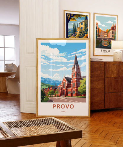 Provo Travel Poster