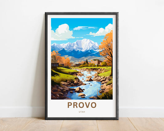 Provo Travel Poster