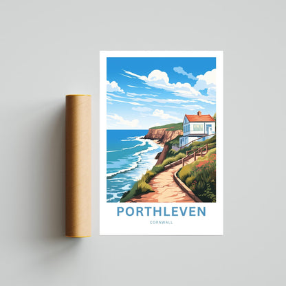 Porthleven Travel Poster