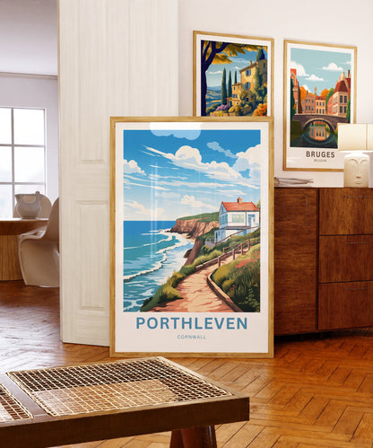 Porthleven Travel Poster