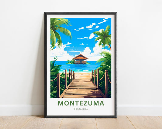 Montezuma Beach Travel Poster