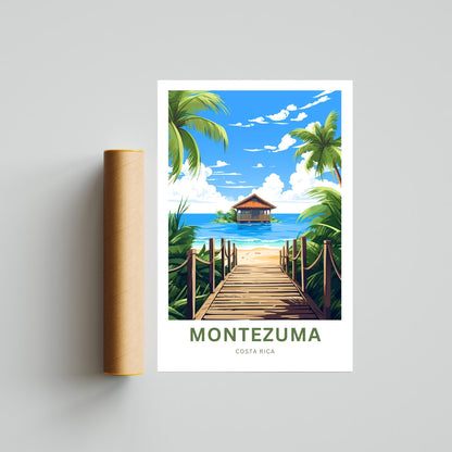 Montezuma Beach Travel Poster