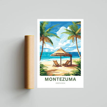 Montezuma Beach Travel Poster