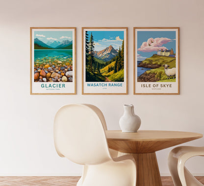 Wasatch Range Travel Poster