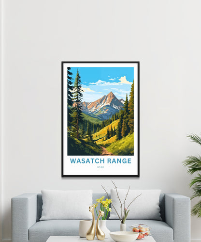 Wasatch Range Travel Poster