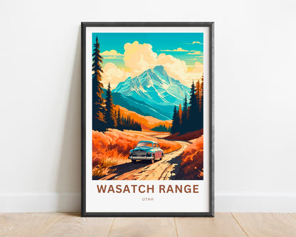 Wasatch Range Travel Poster