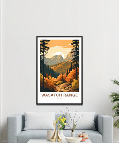 Wasatch Range Travel Poster